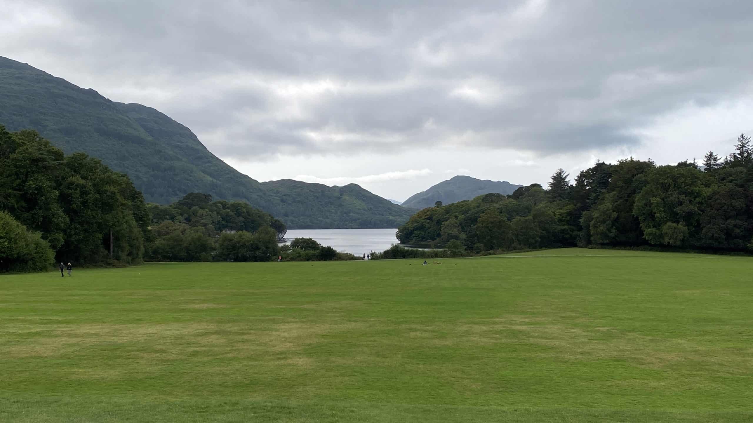 Park with the mountains in the distance