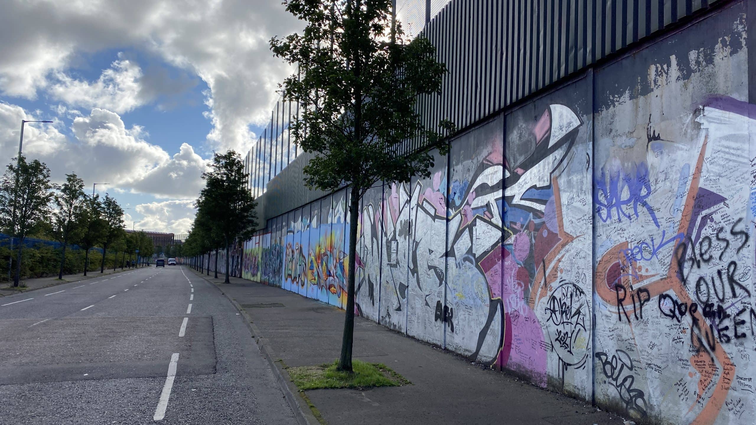 The Peace Wall on Cuper Way