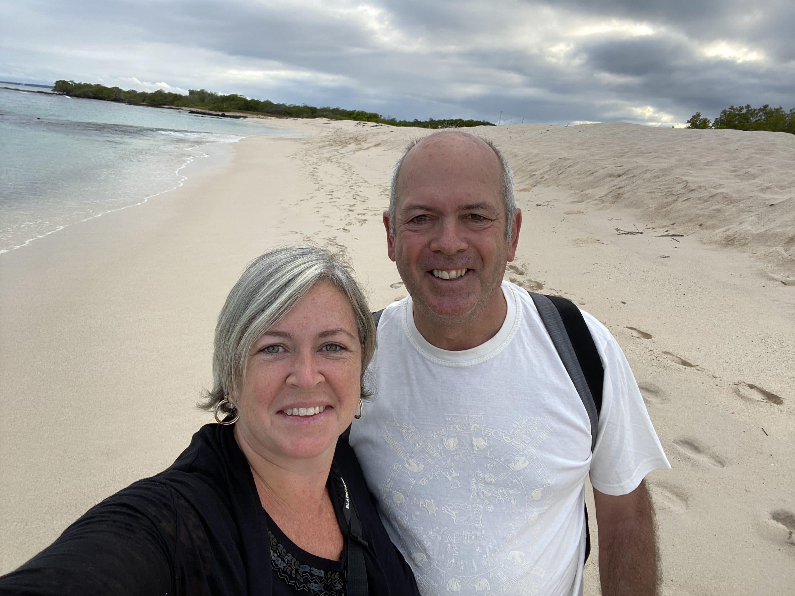 Our selfie on Bachas Beach