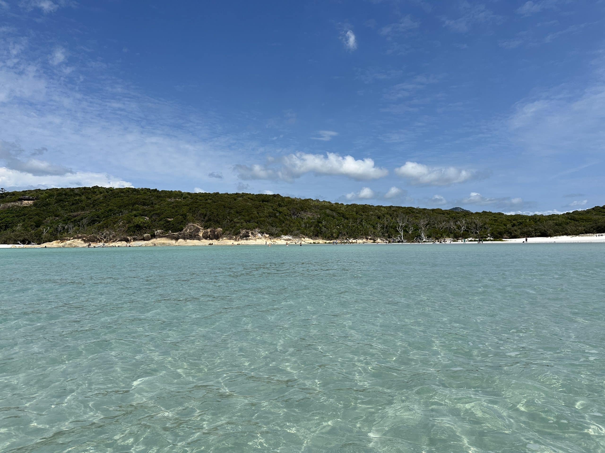 Whitehaven beach from the water