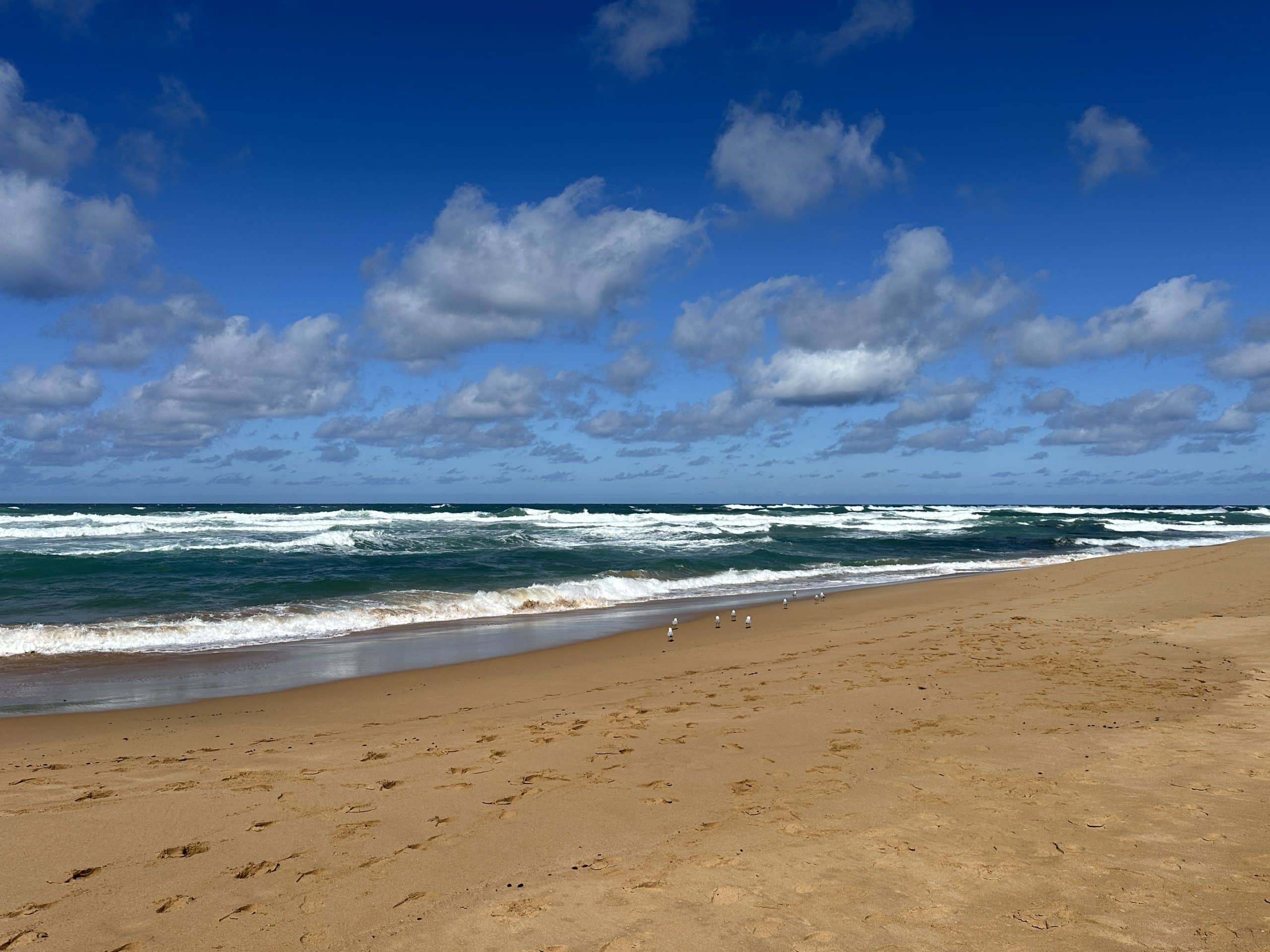 The surf at Gibson Steps Beach