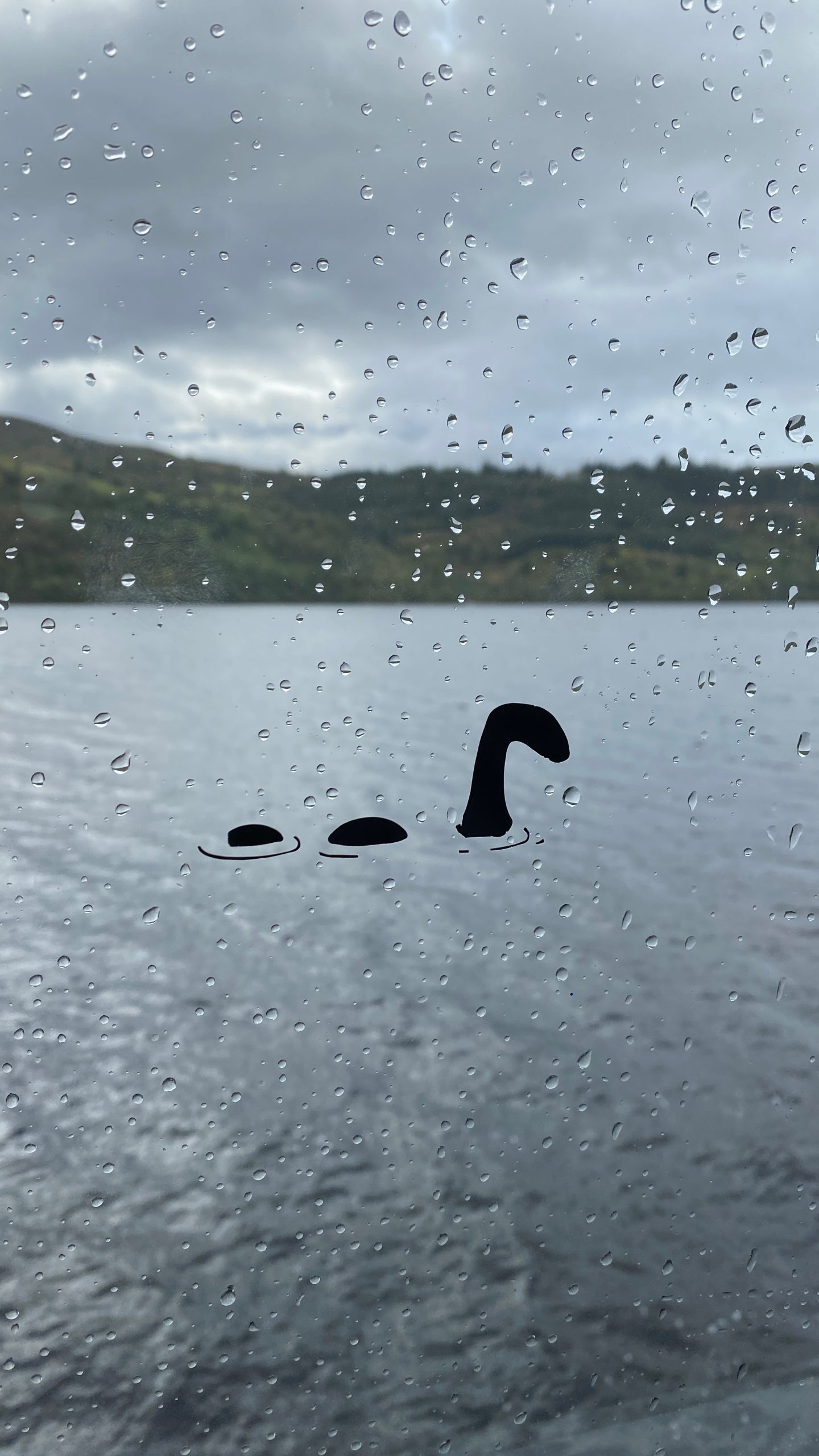 Nessie window decal