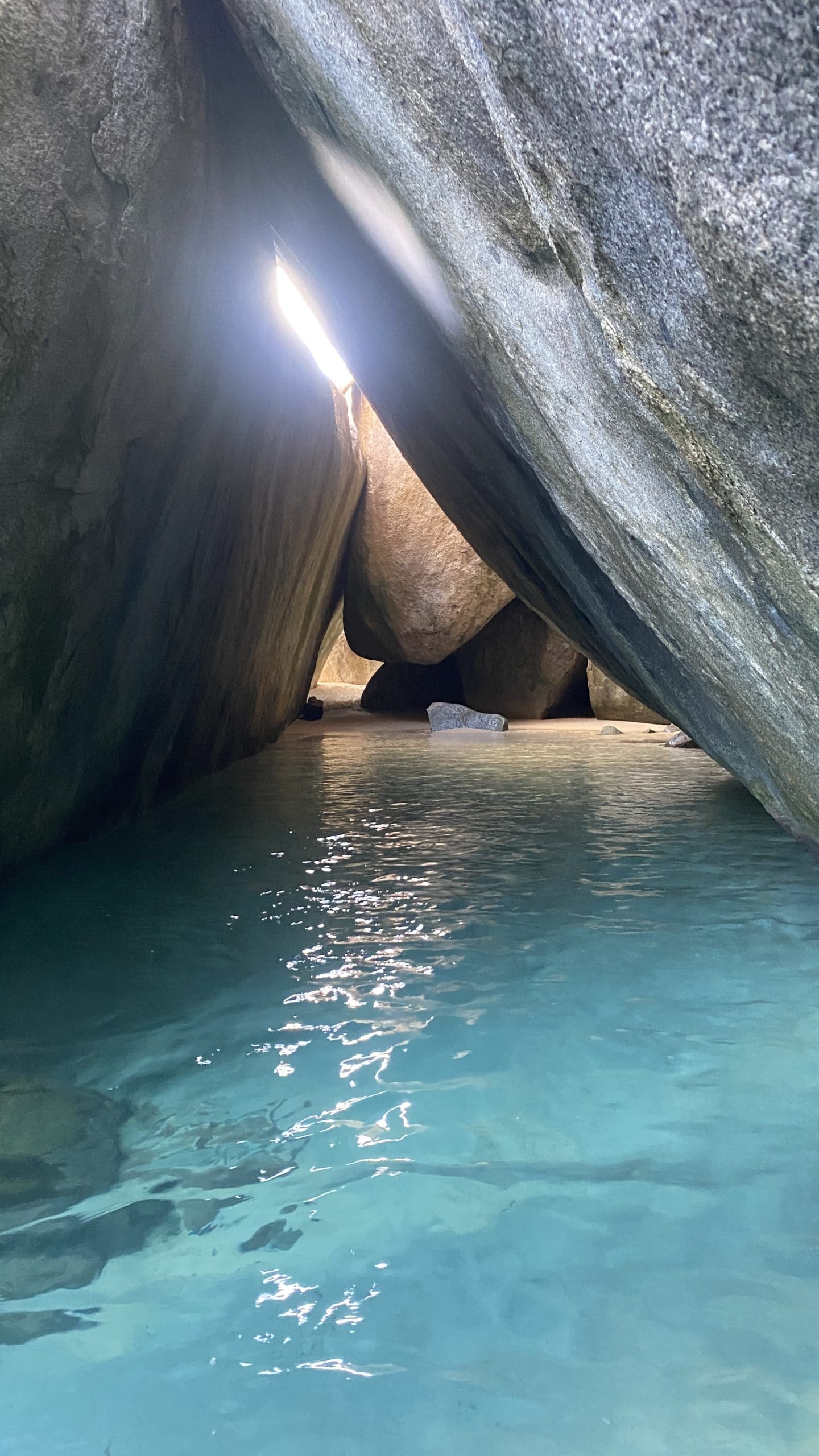 Pools within the boulders