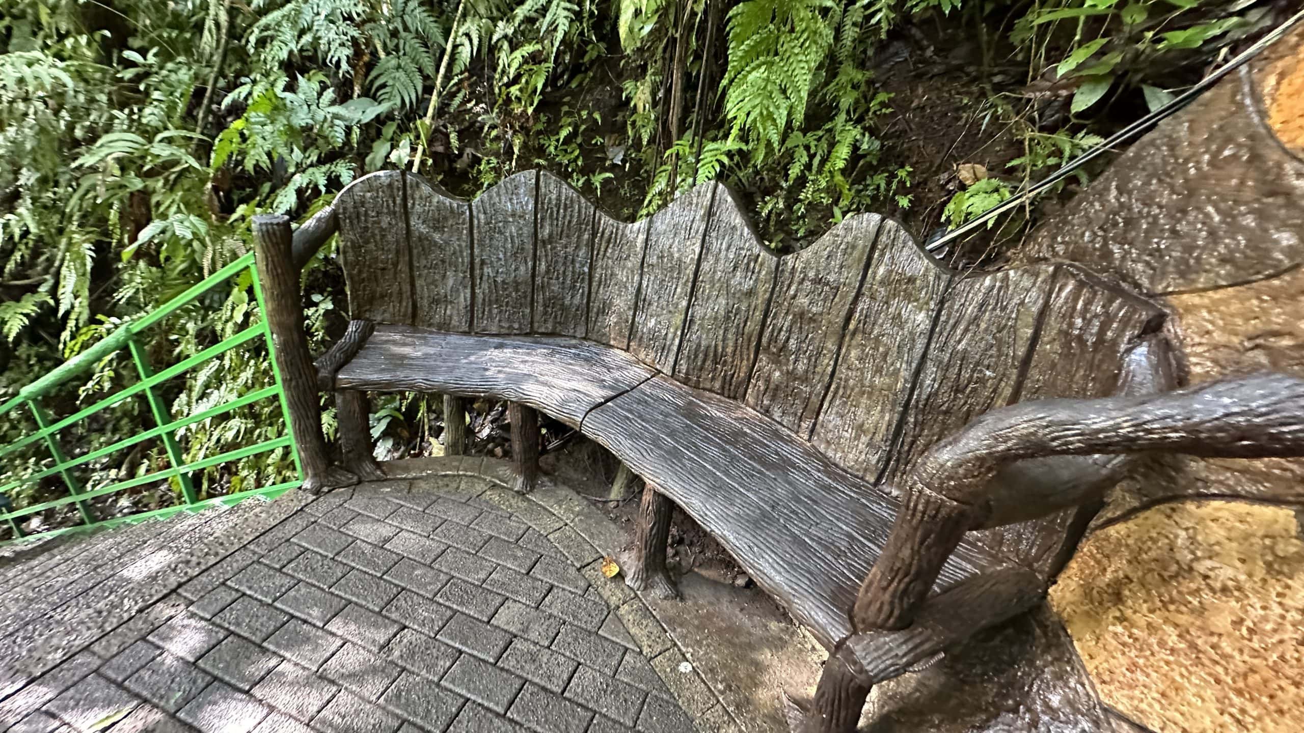 Seating on the pathway to the falls