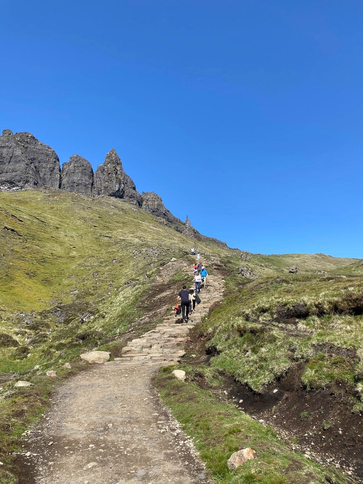 Trail up to Man of Storr