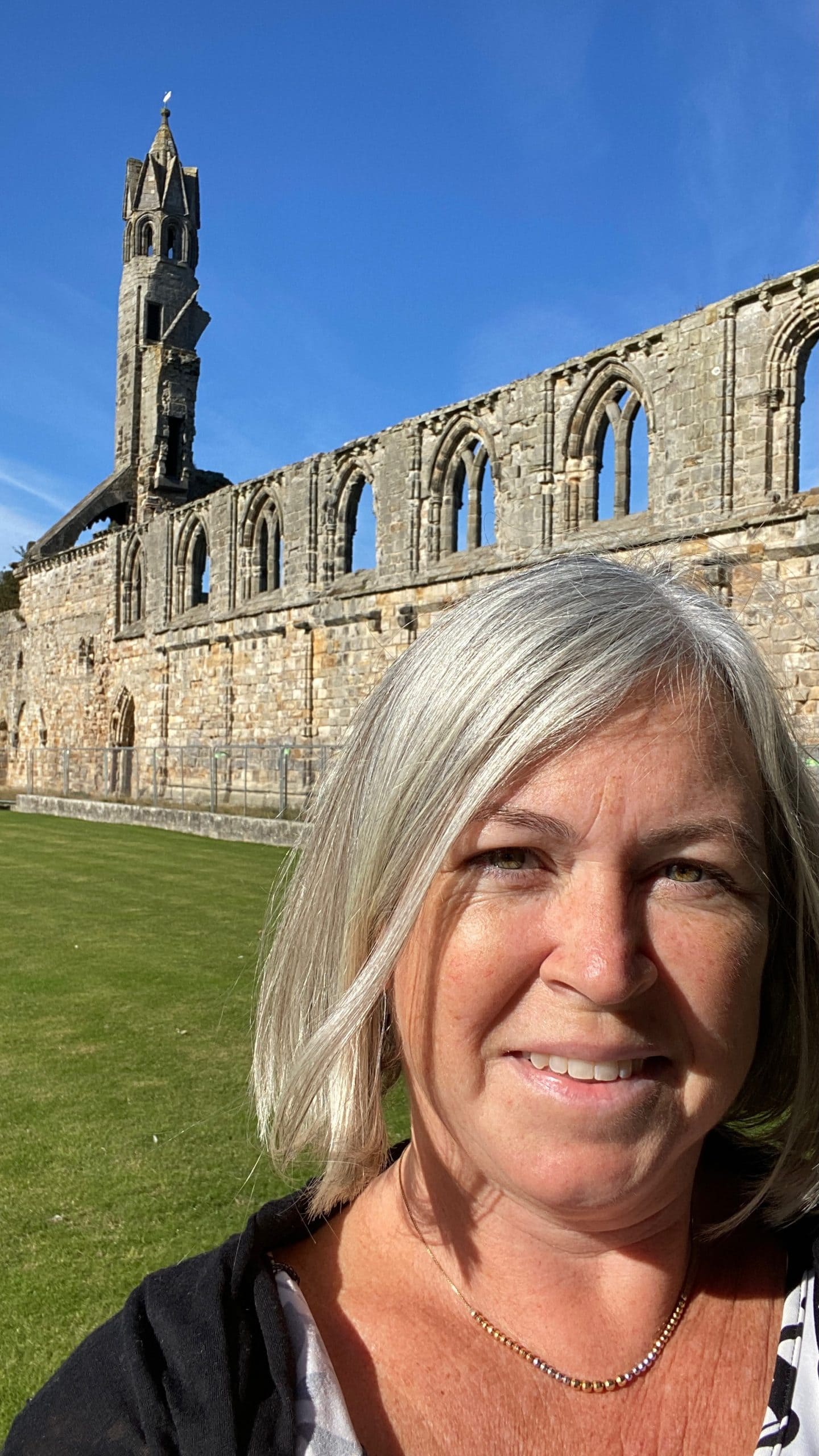My photo at the St Andrews cathedral