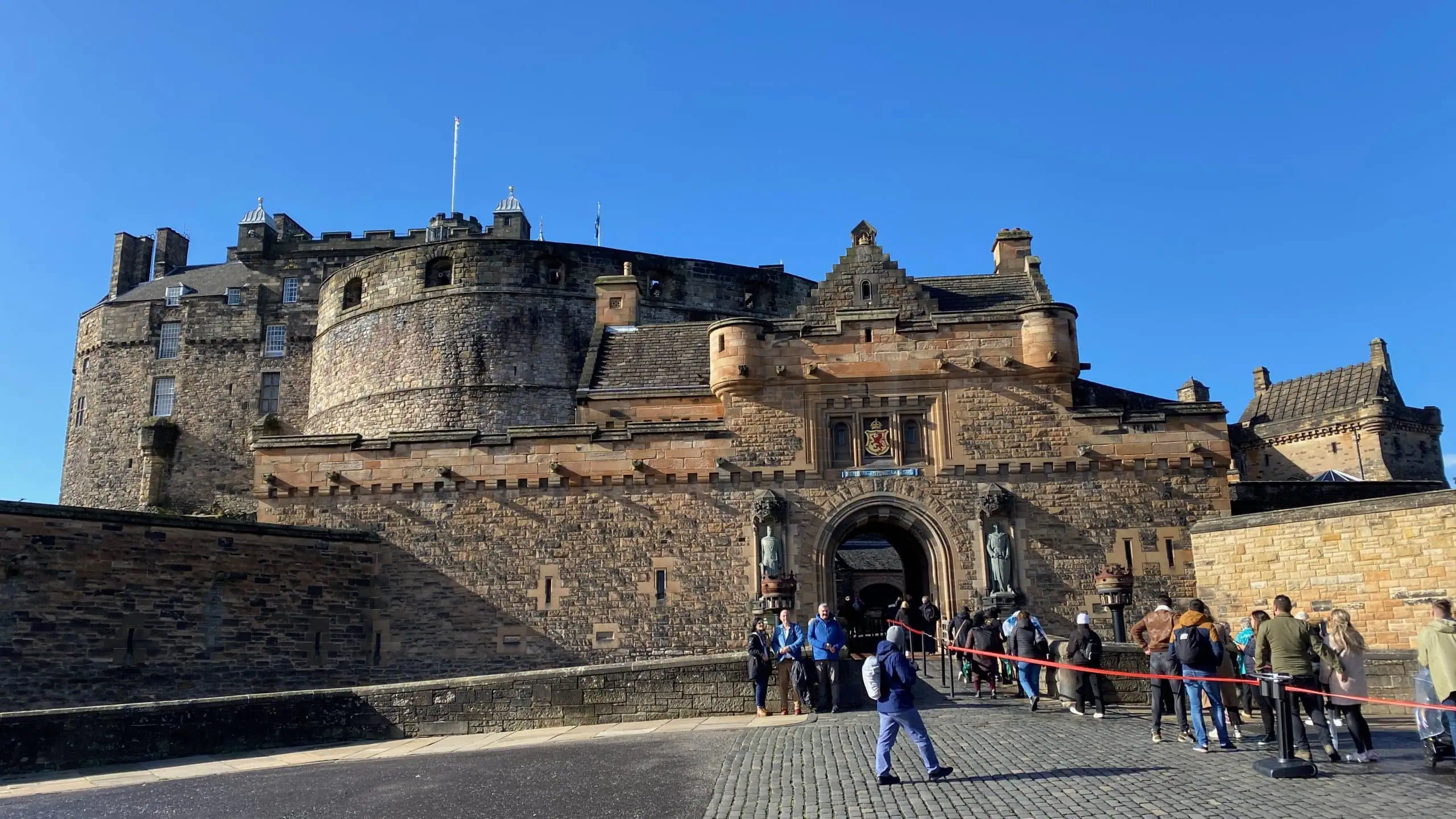 Exterior of Edinburgh Castle