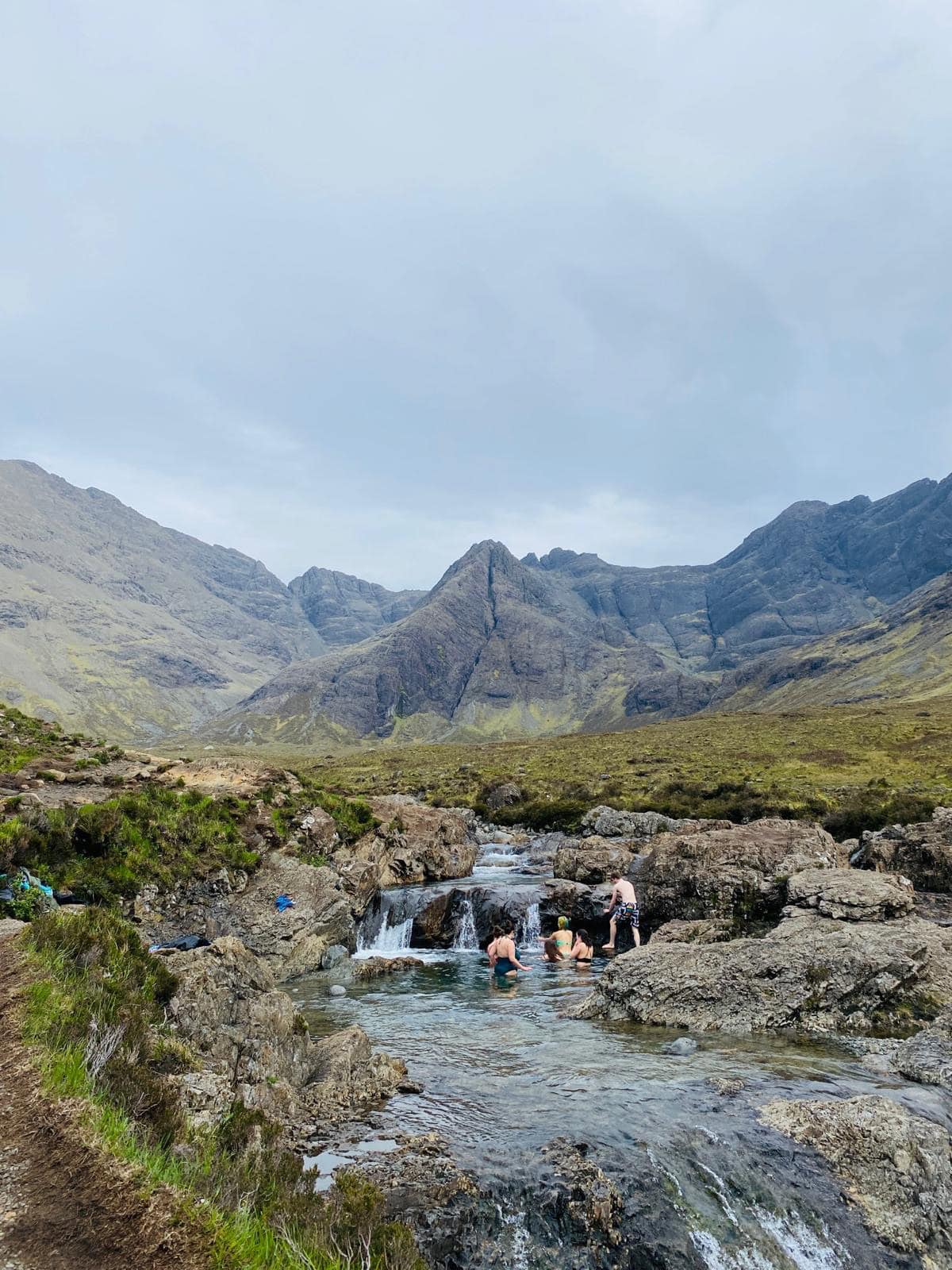 Swimming in the Fairy Pools