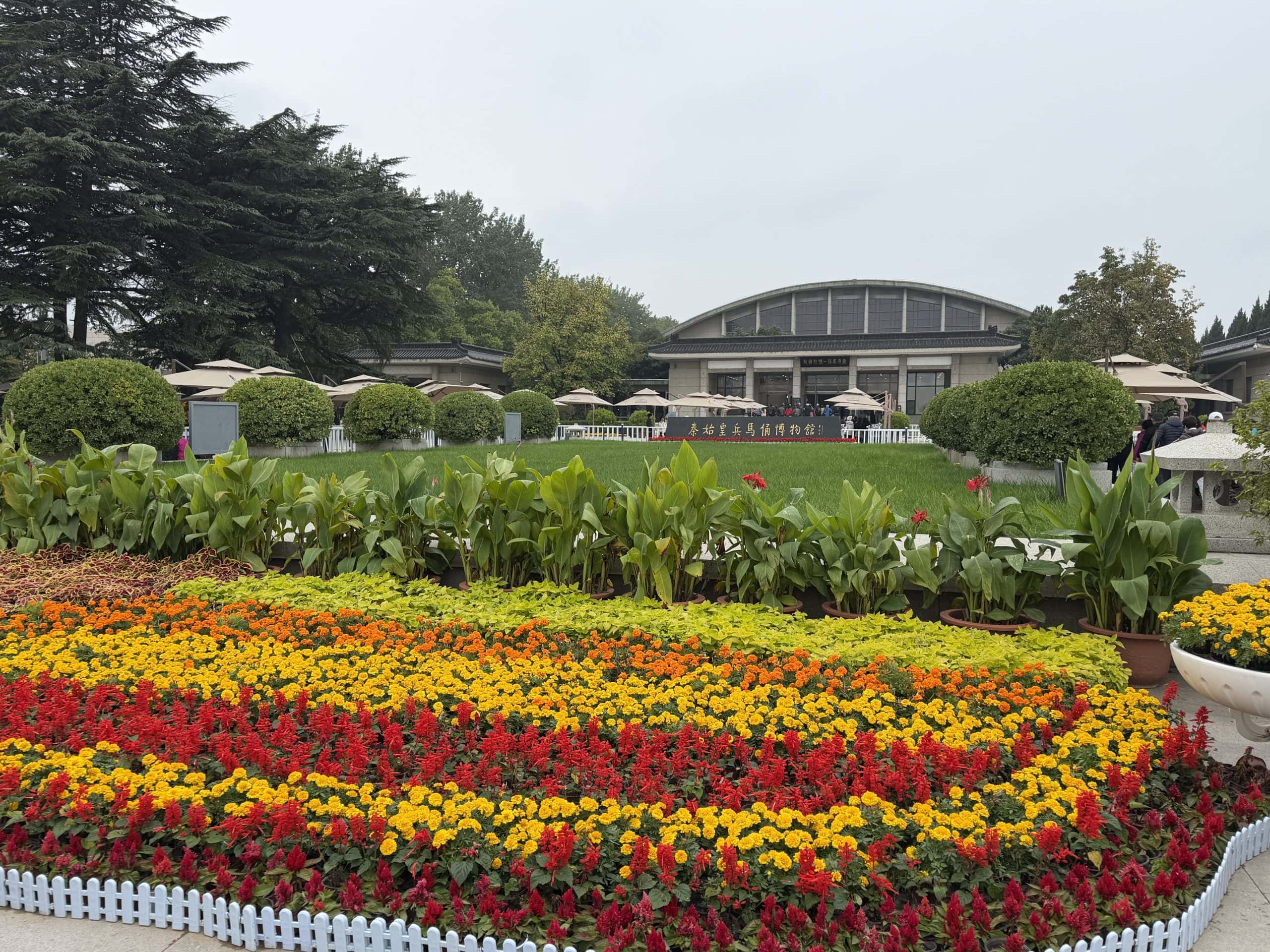 Outside the exhibit halls