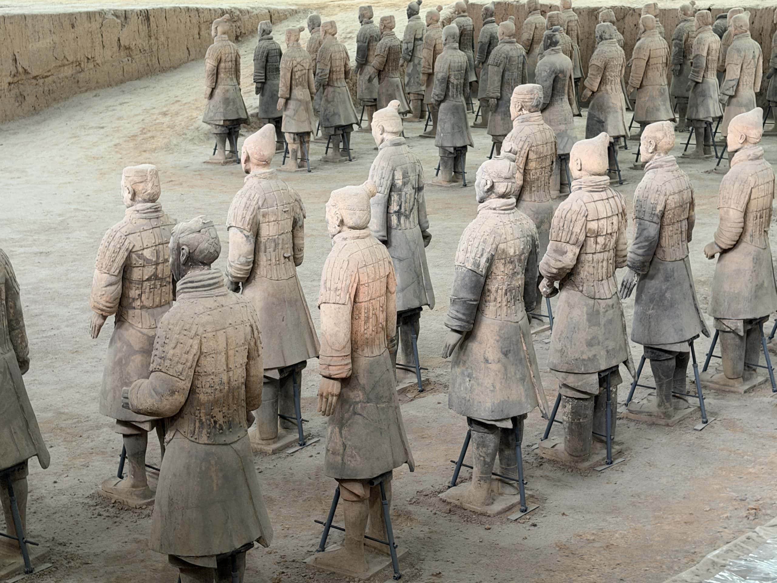 Warriors with a structural stand