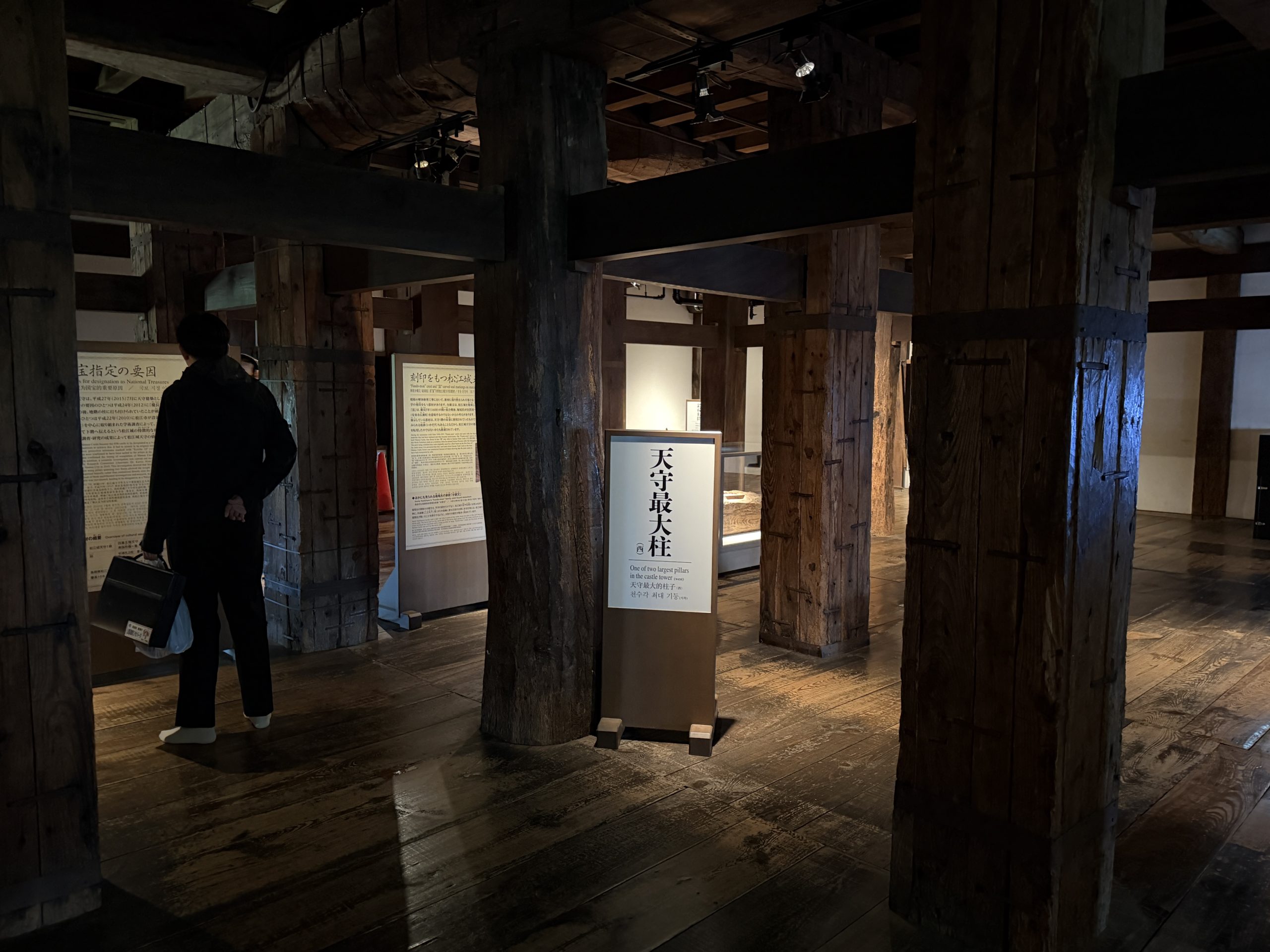 Exhibits inside Matsue Castle