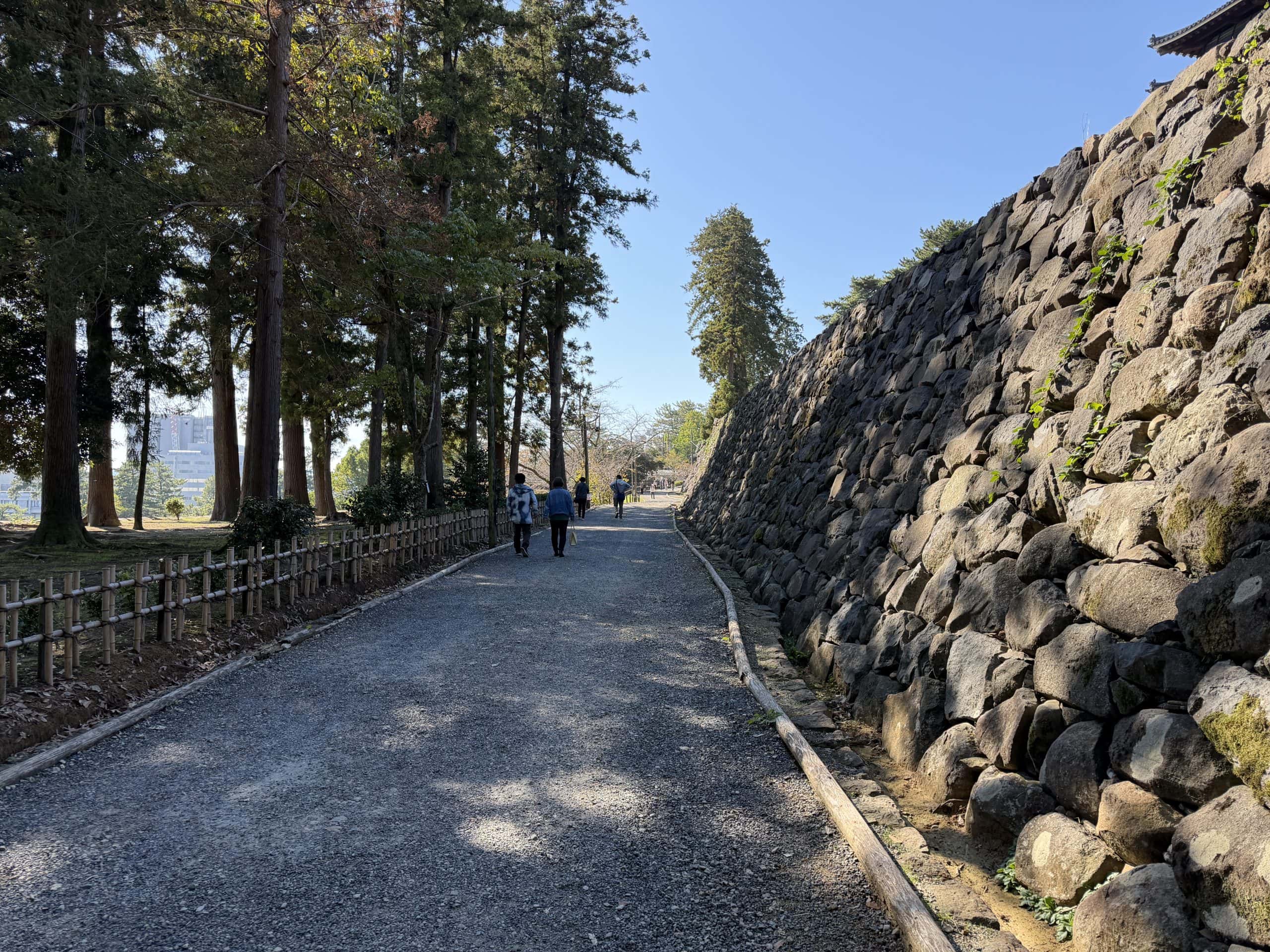 The grounds surrounding the Matsue Castle