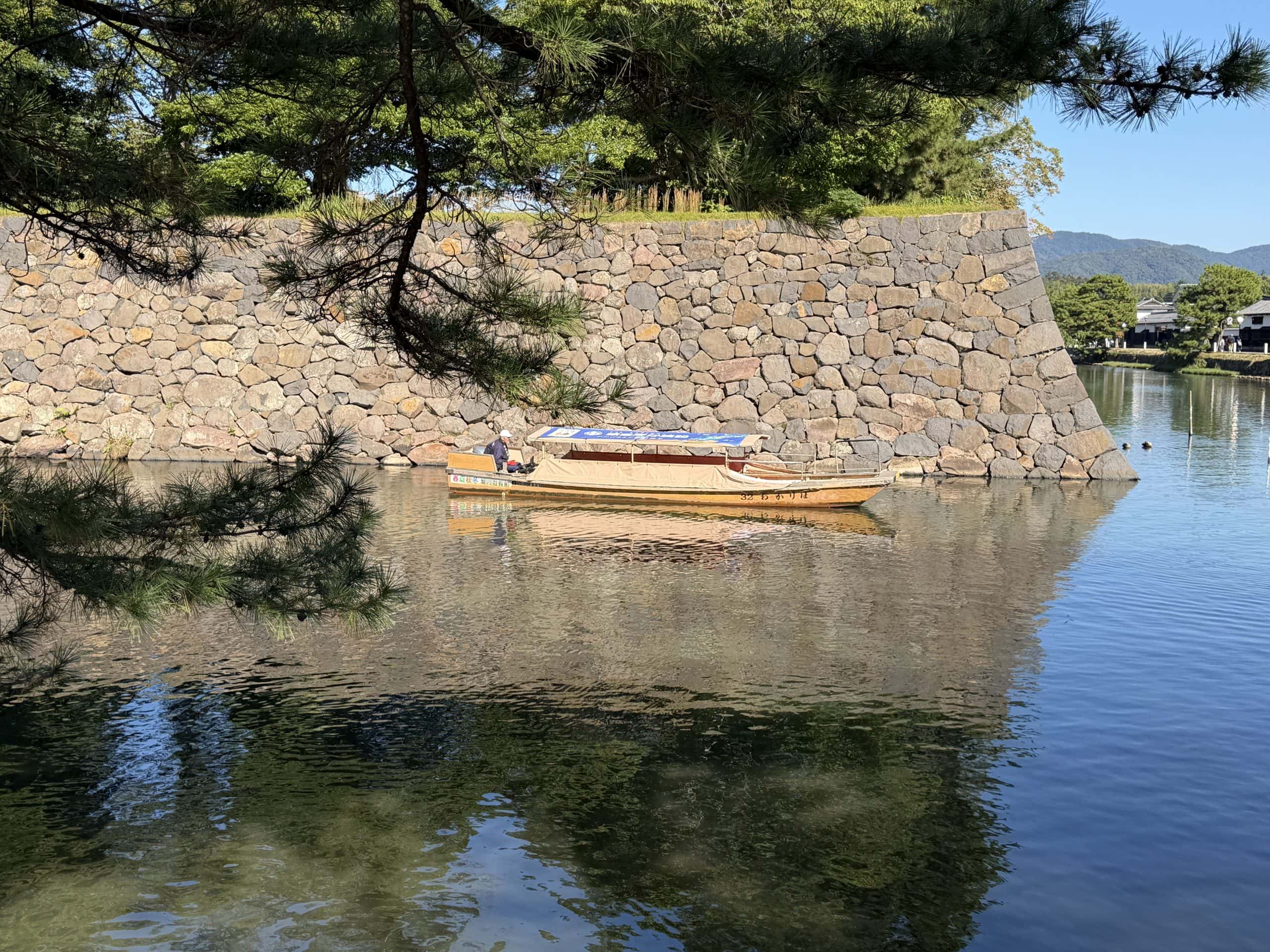 Boat tours around the moat