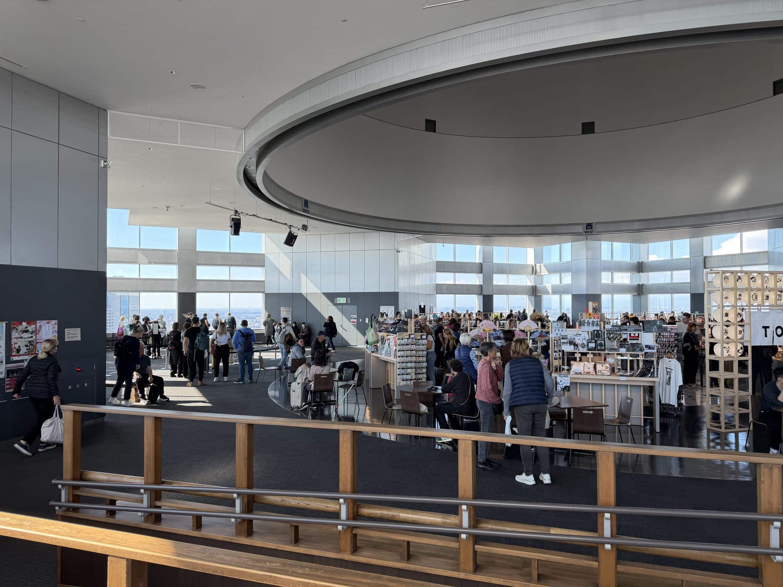 Shops on the observation deck