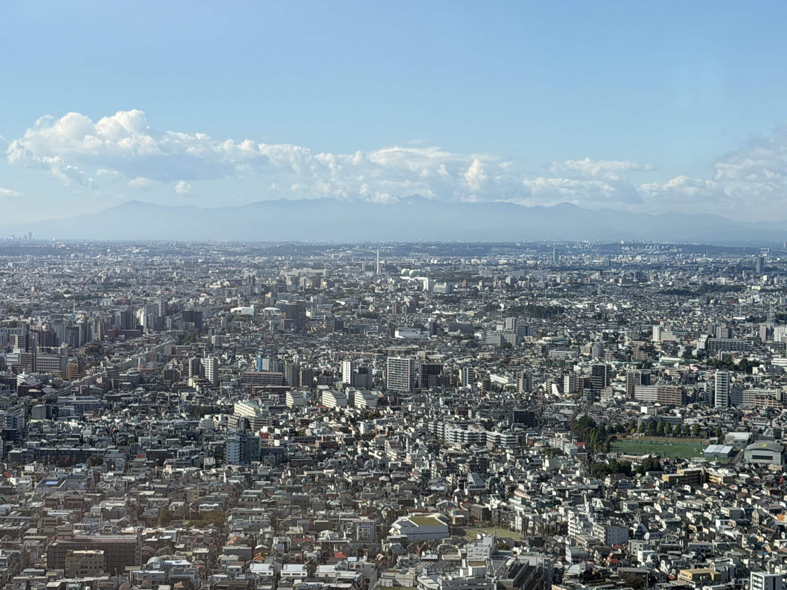 Views toward Mt Fuji