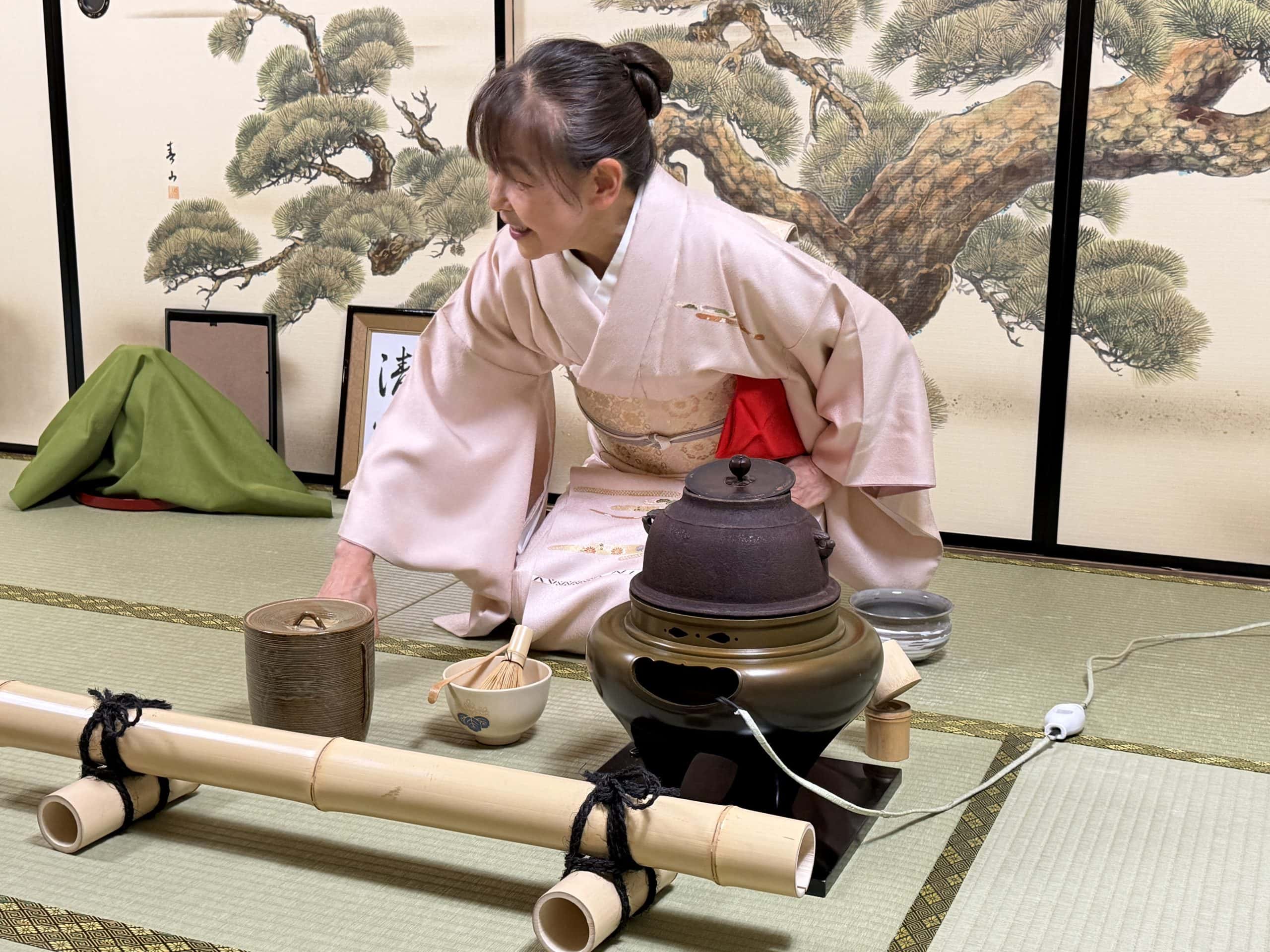 Tea ceremony demonstration