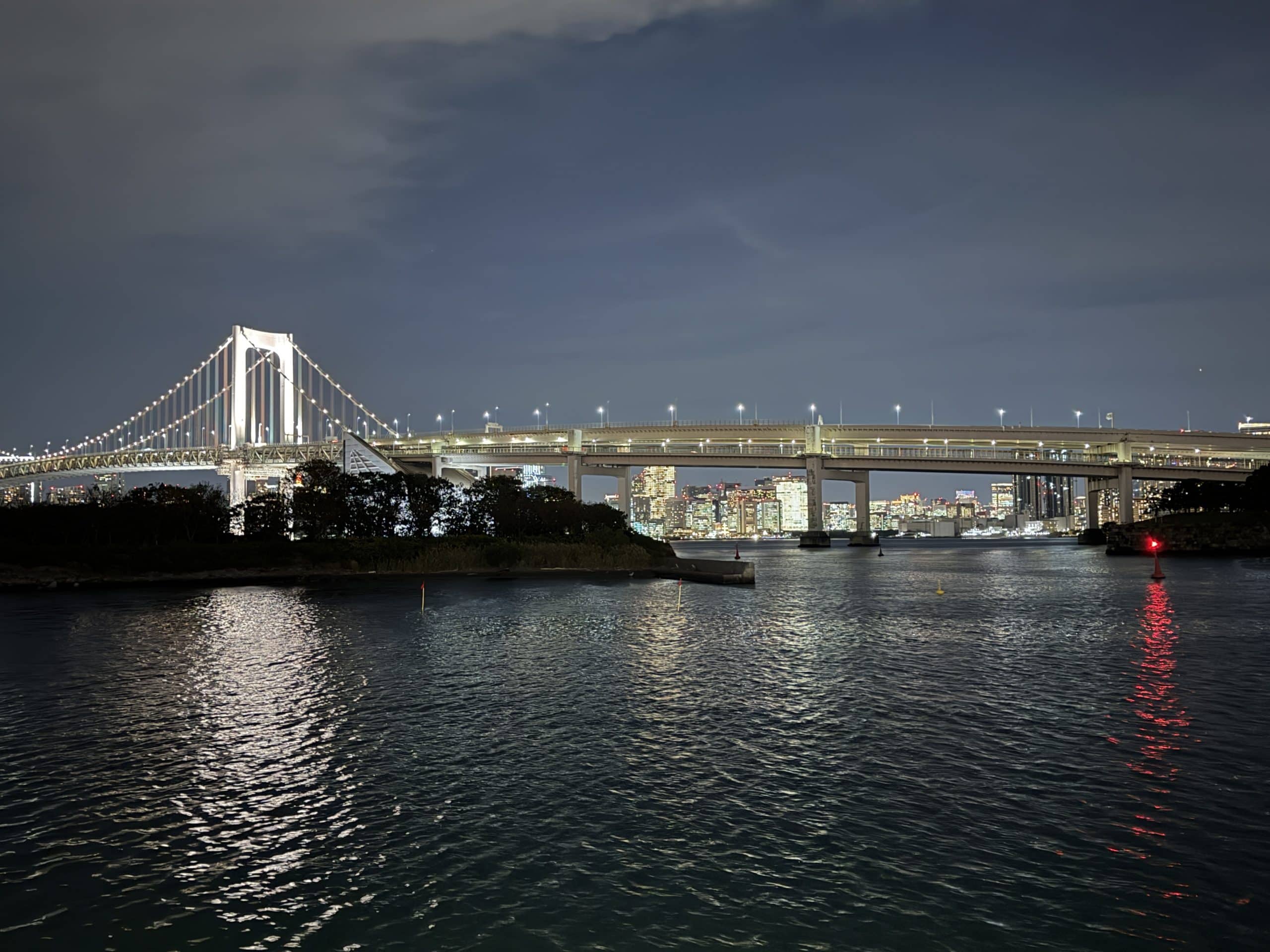 City skyline from the houseboat