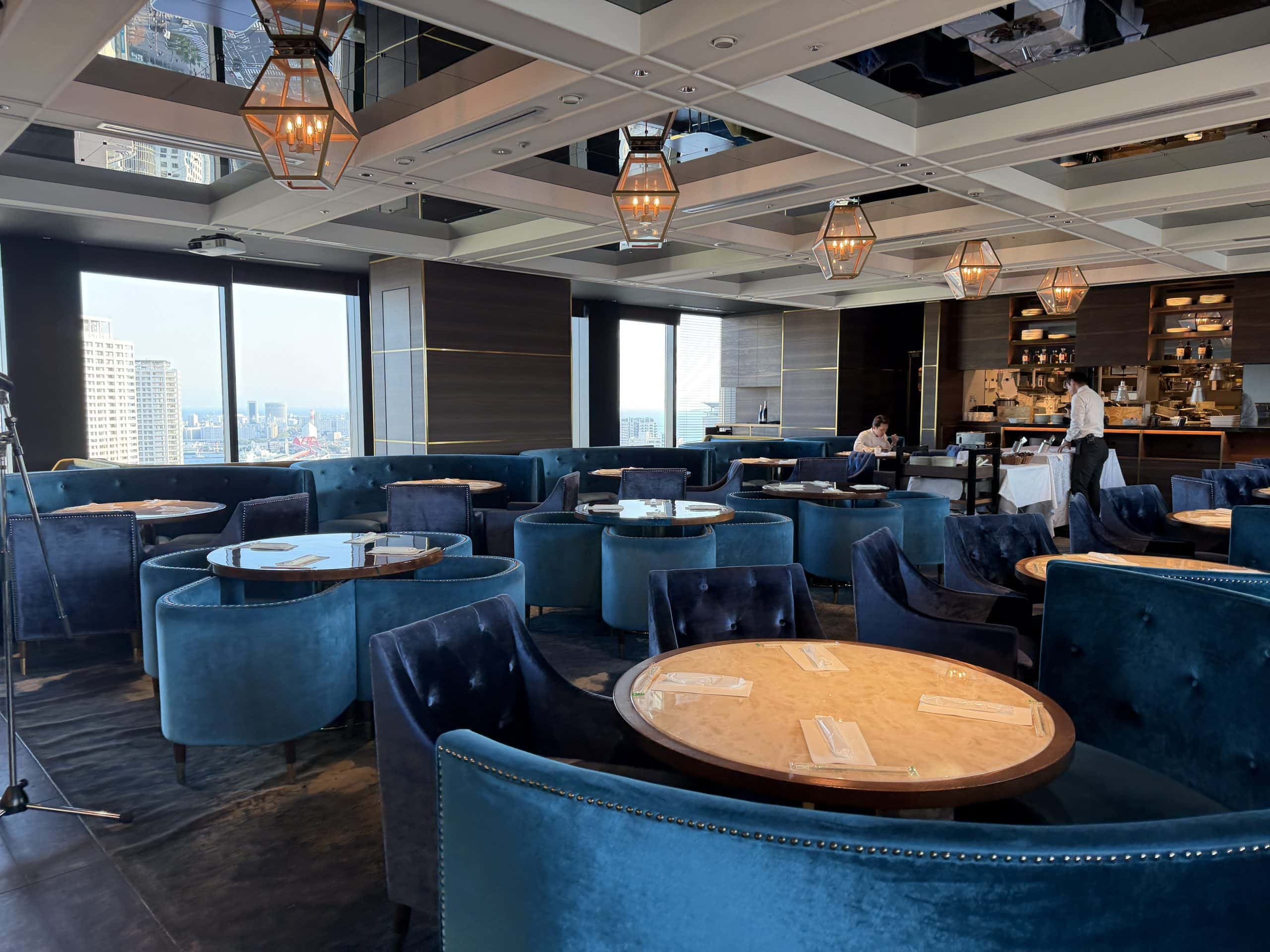 Seating inside the restaurant