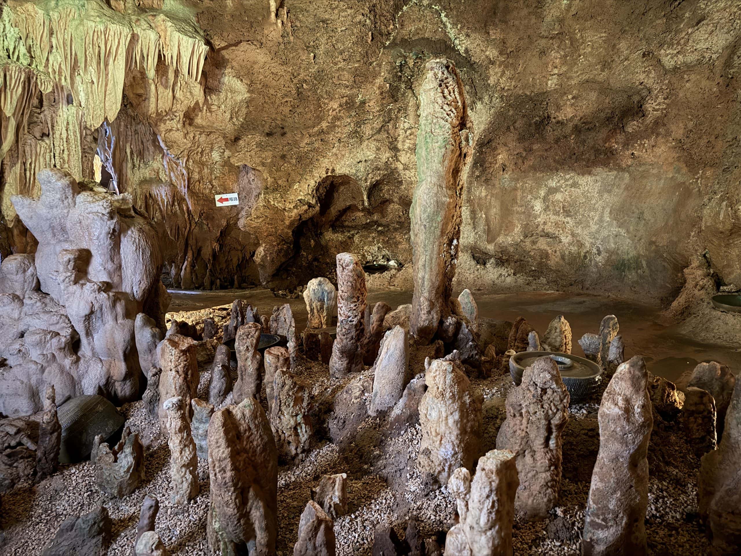 stalagmites