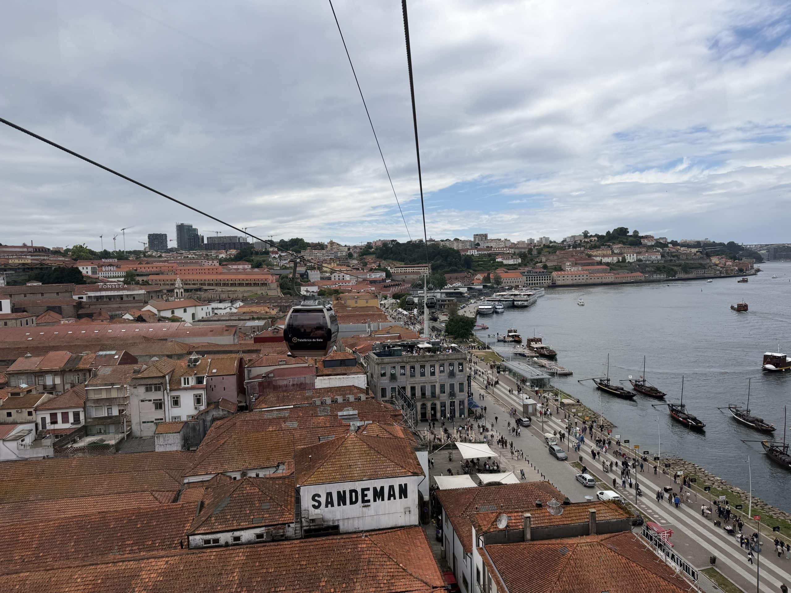 View from Gaia cable car