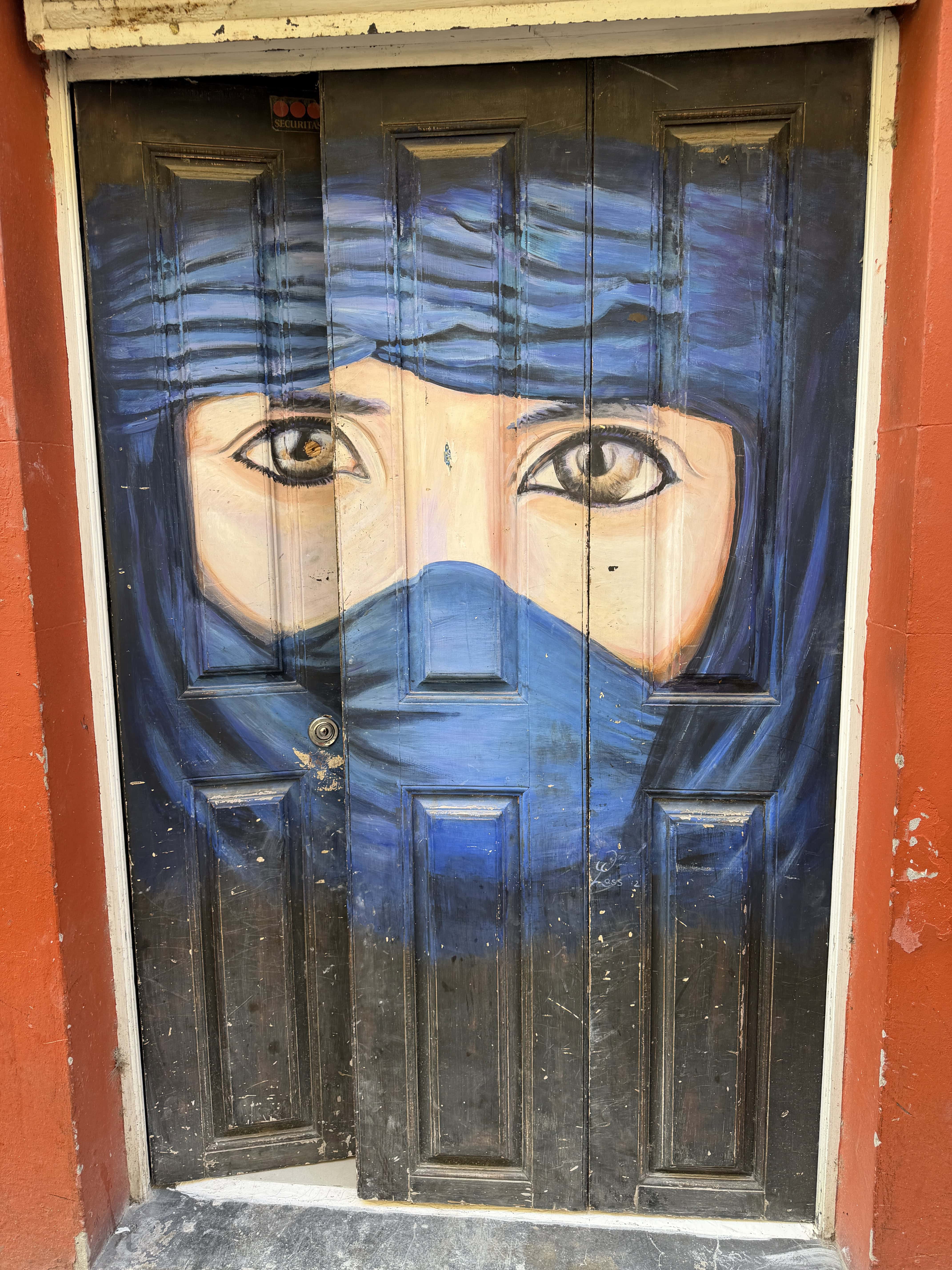 decorated door