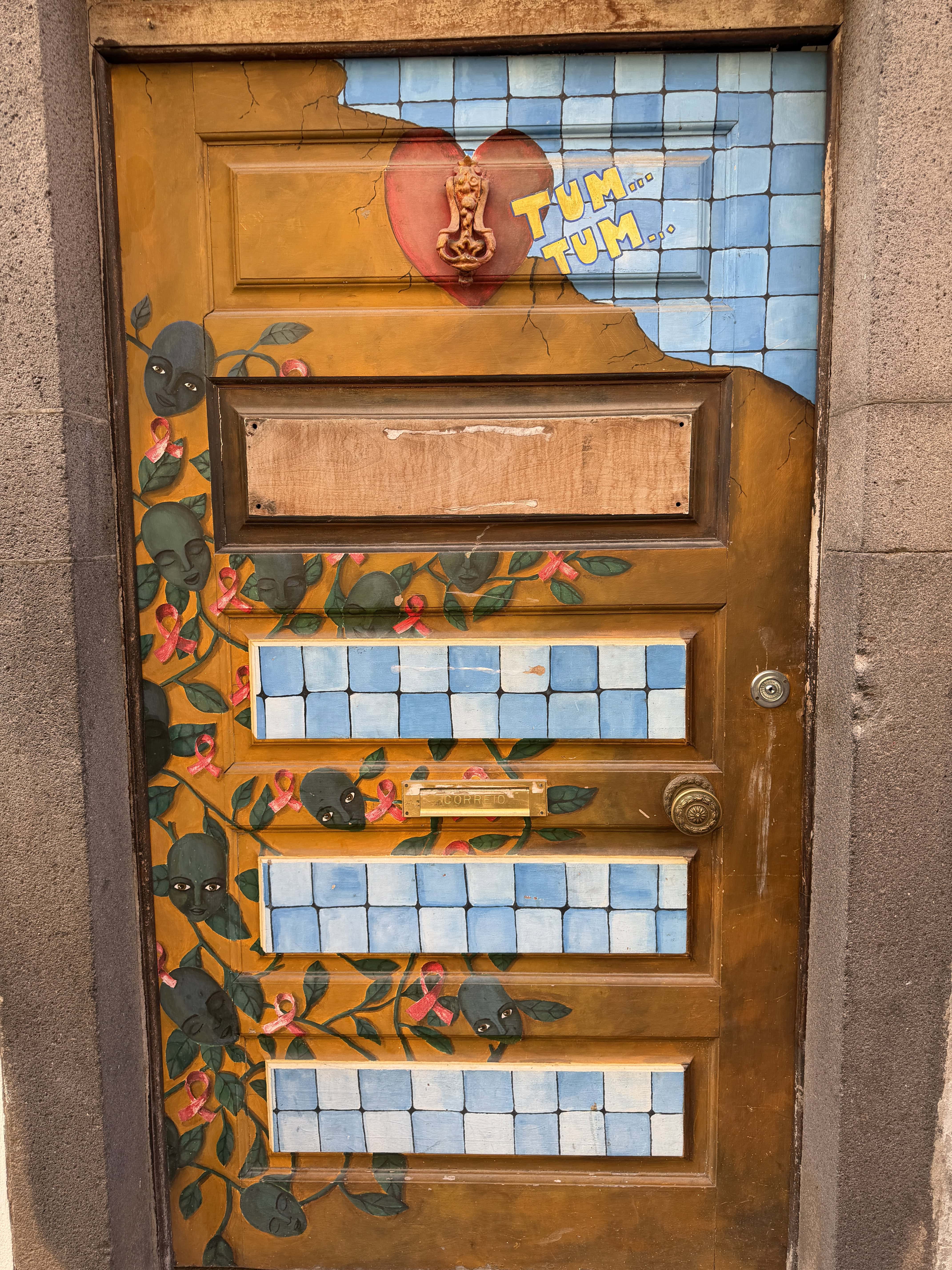 decorated door