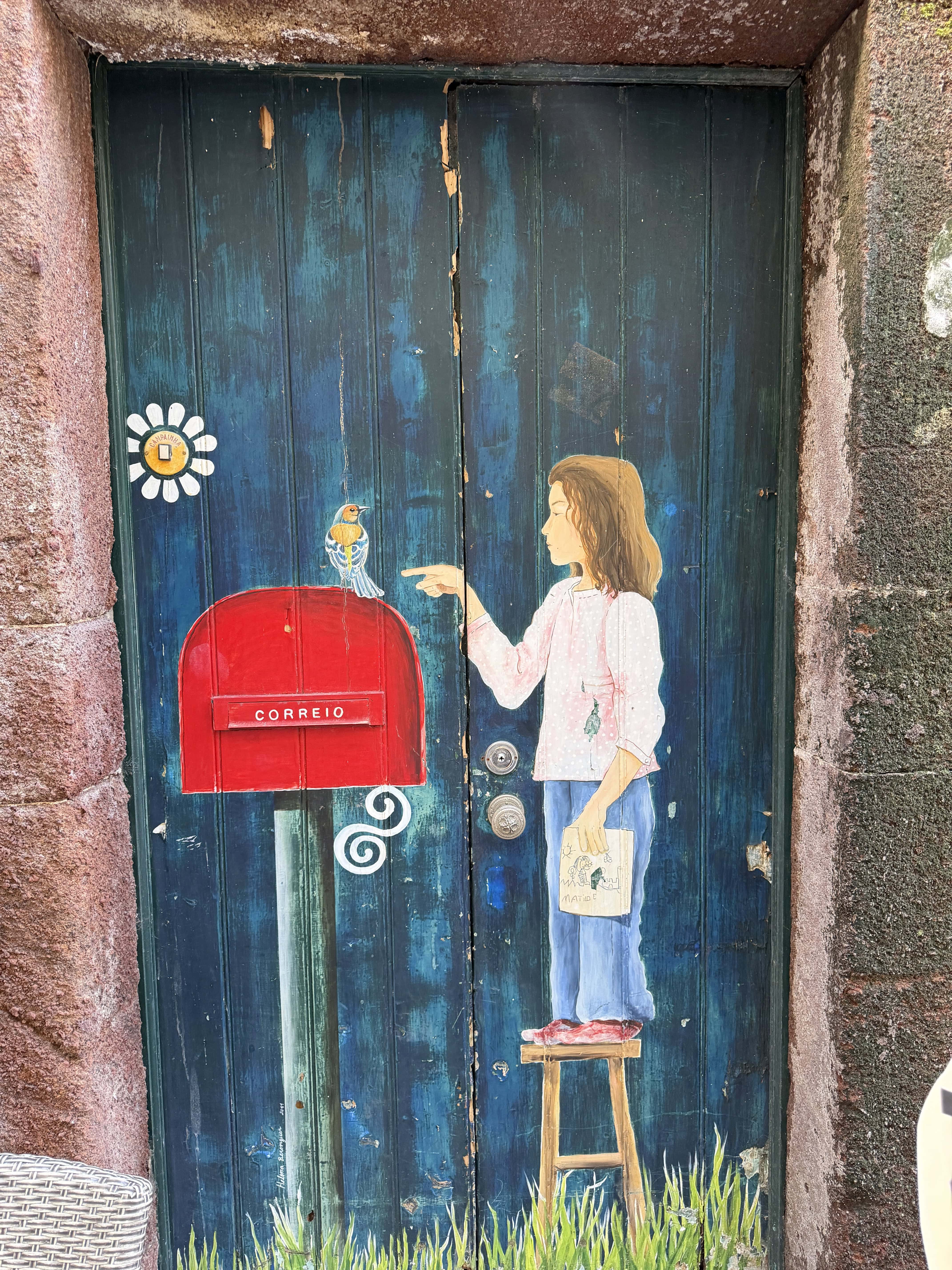 decorated door