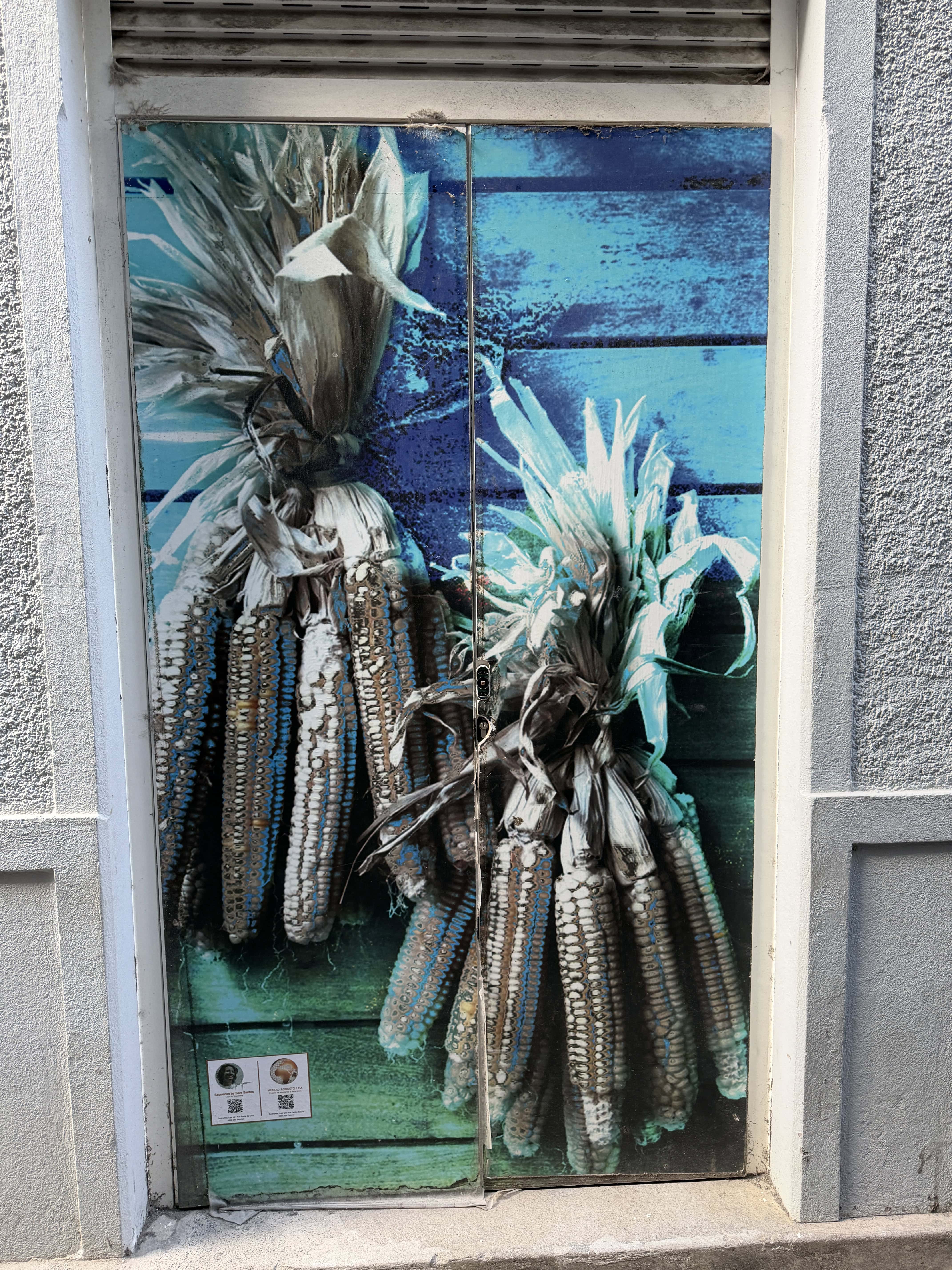 decorated door