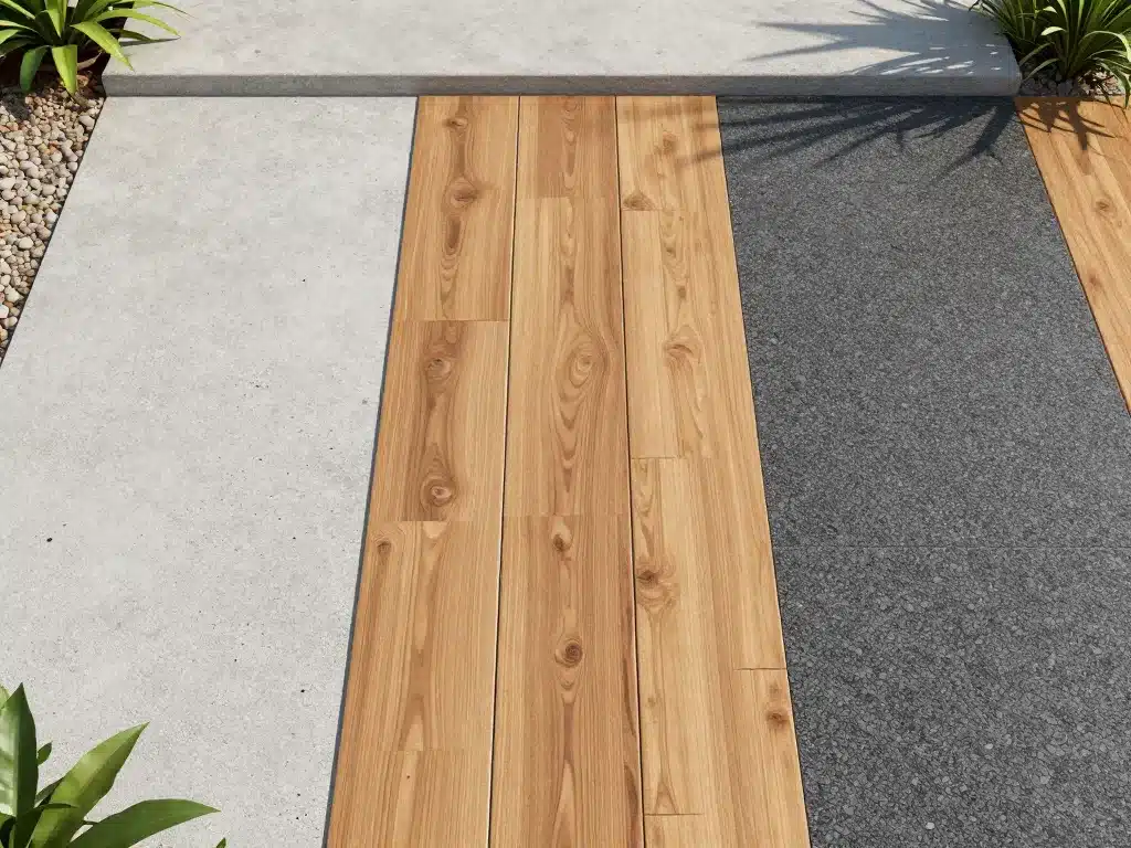 Options revetements amenagement terrasse beton