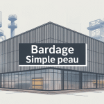 bardage simple peau sur façade industrielle moderne