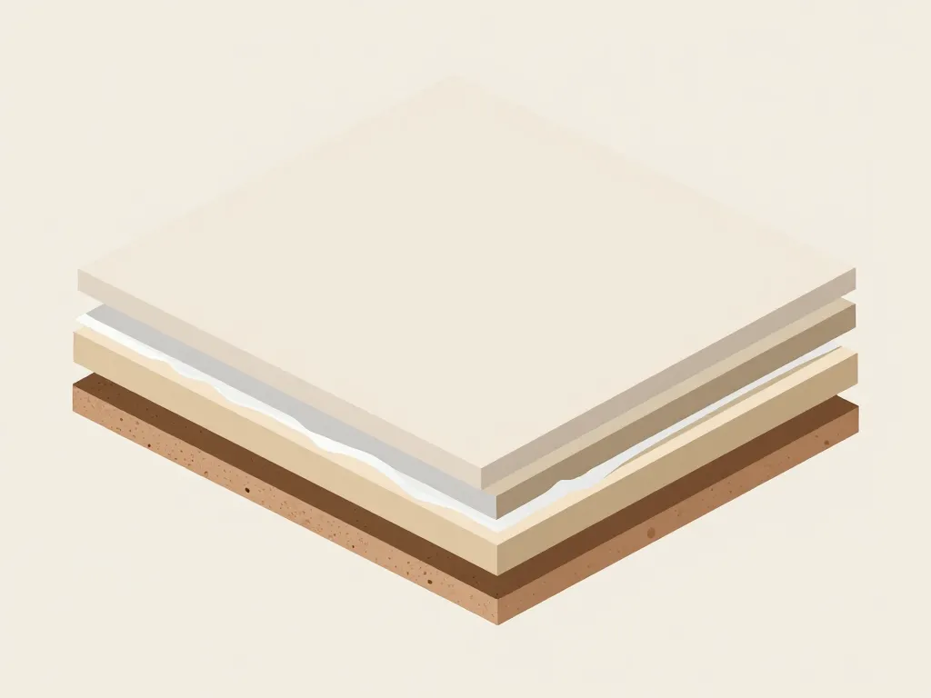 diagramme coupe épaisseur colle carrelage 2 cm