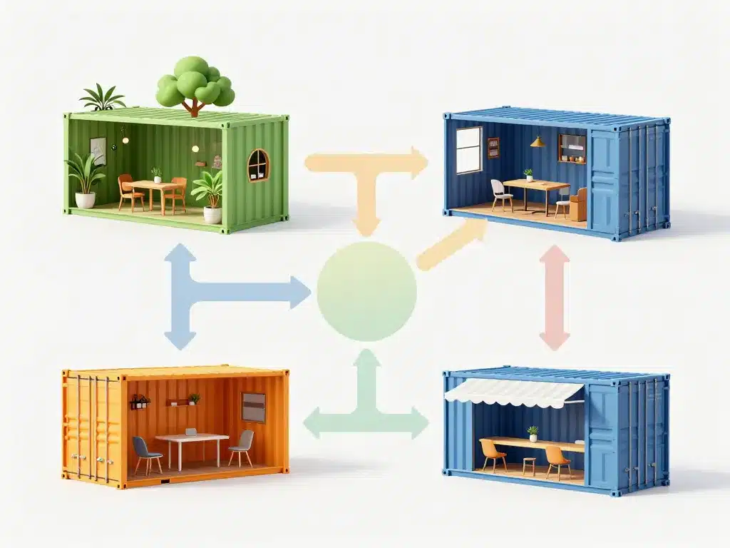 conteneur aménagé exemples d’utilisation