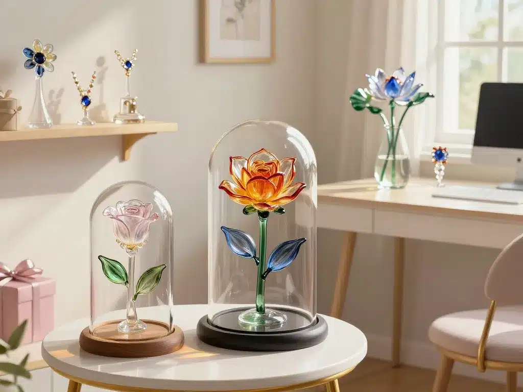 scène déco fleur de verre intérieur