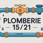 schéma moderne plomberie 15 21 avec raccords et robinet