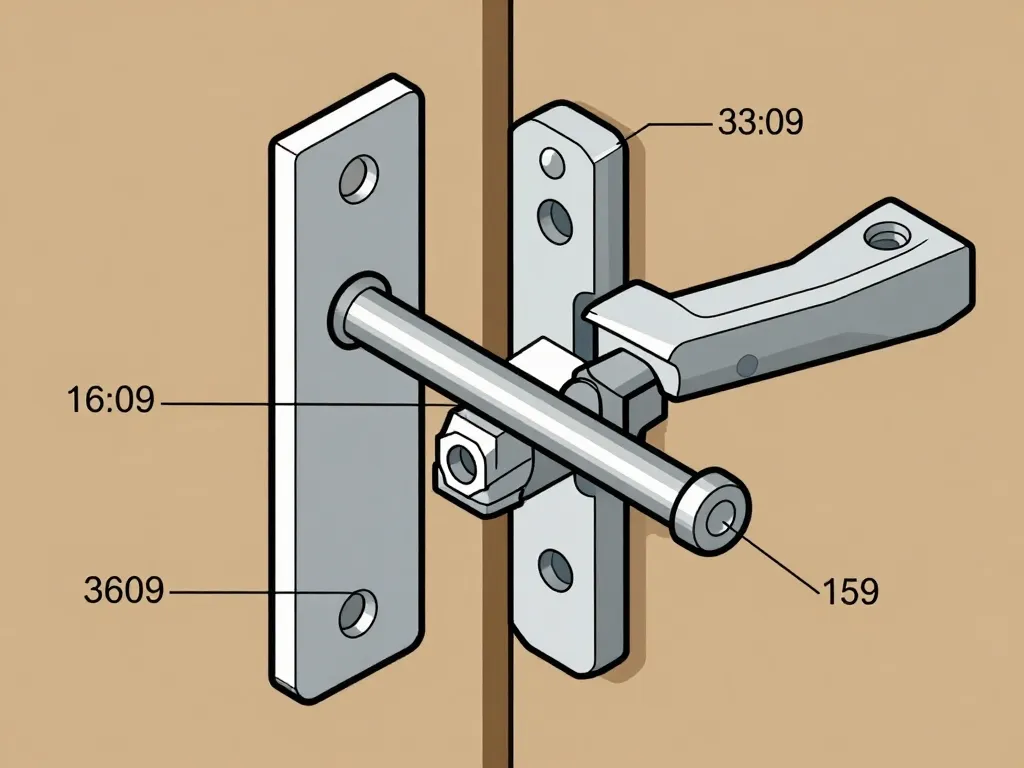 Schema fonctionnement serrure 3 points diagramme technique