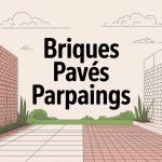 Illustration briques pavés et parpaings