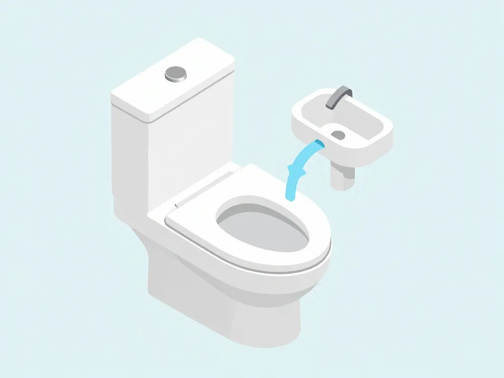 wc avec lave main avantages inconvénients explications diagramme