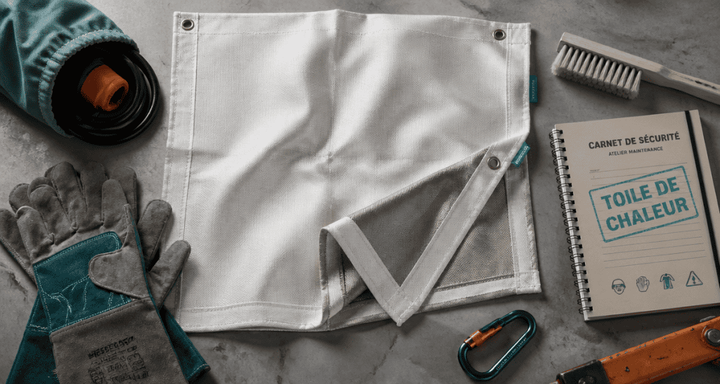 toile de chaleur fibre de verre et silice