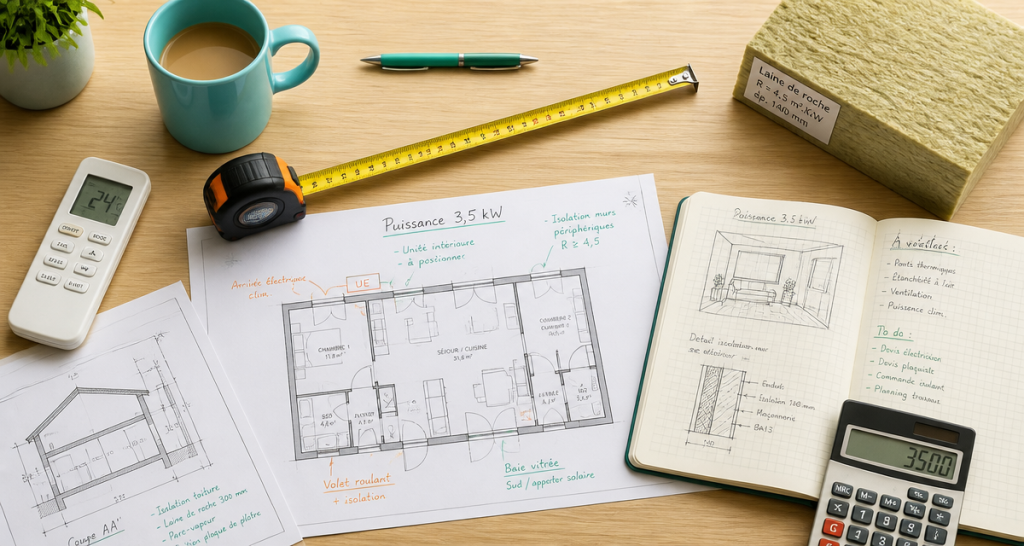 clim 3 5 kw combien de m2 bureau plans calcul