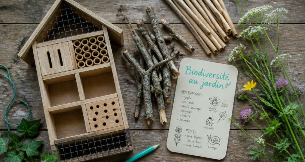 hôtel à insectes inconvénients, compartiments vides et observation biodiversité