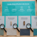 larve maison échantillons identification
