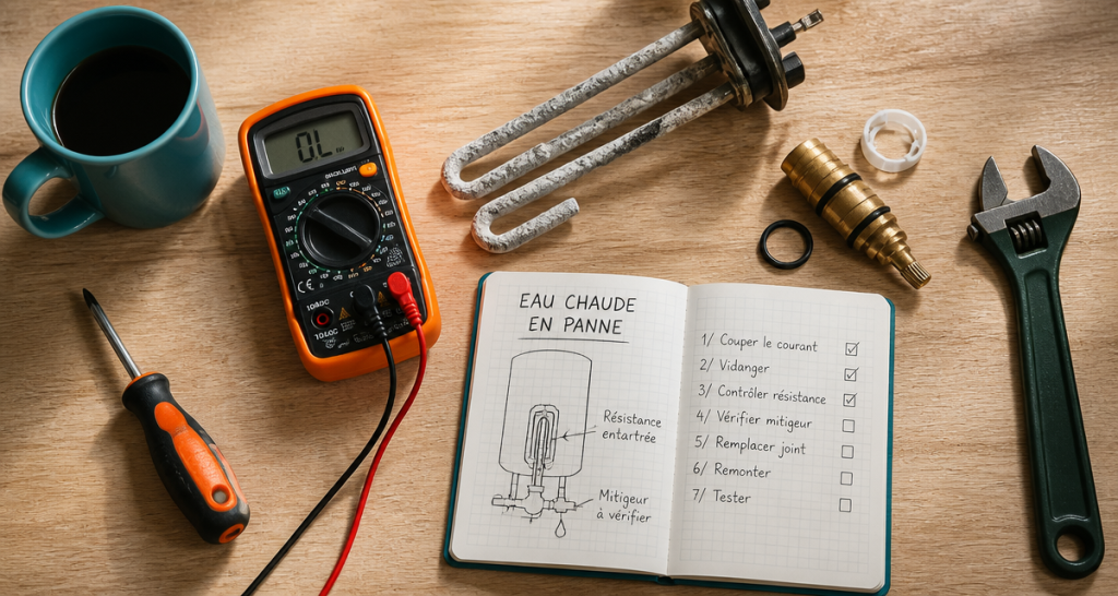 plus d eau chaude outils diagnostic panne