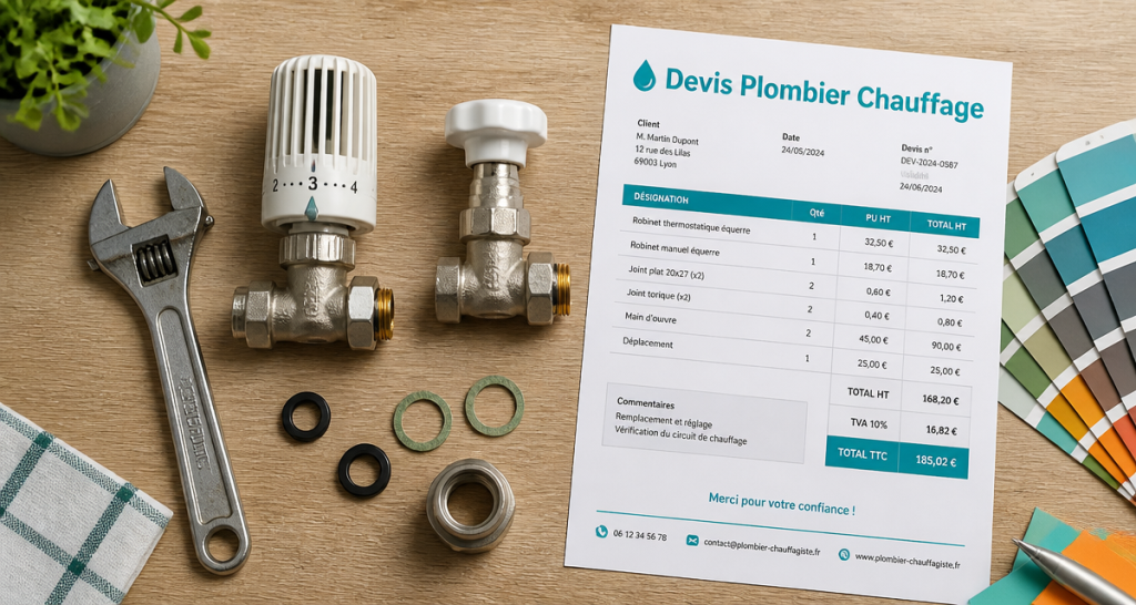 prix d un plombier pour changer un robinet de radiateur outils devis