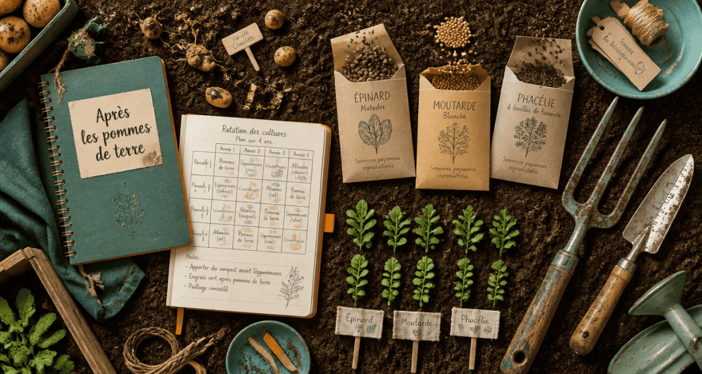 que planter apres les pomme de terre outils semences et sol