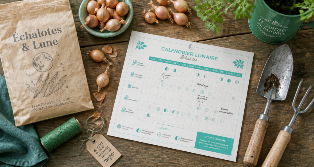 quand planter les échalotes avec la lune outils calendrier