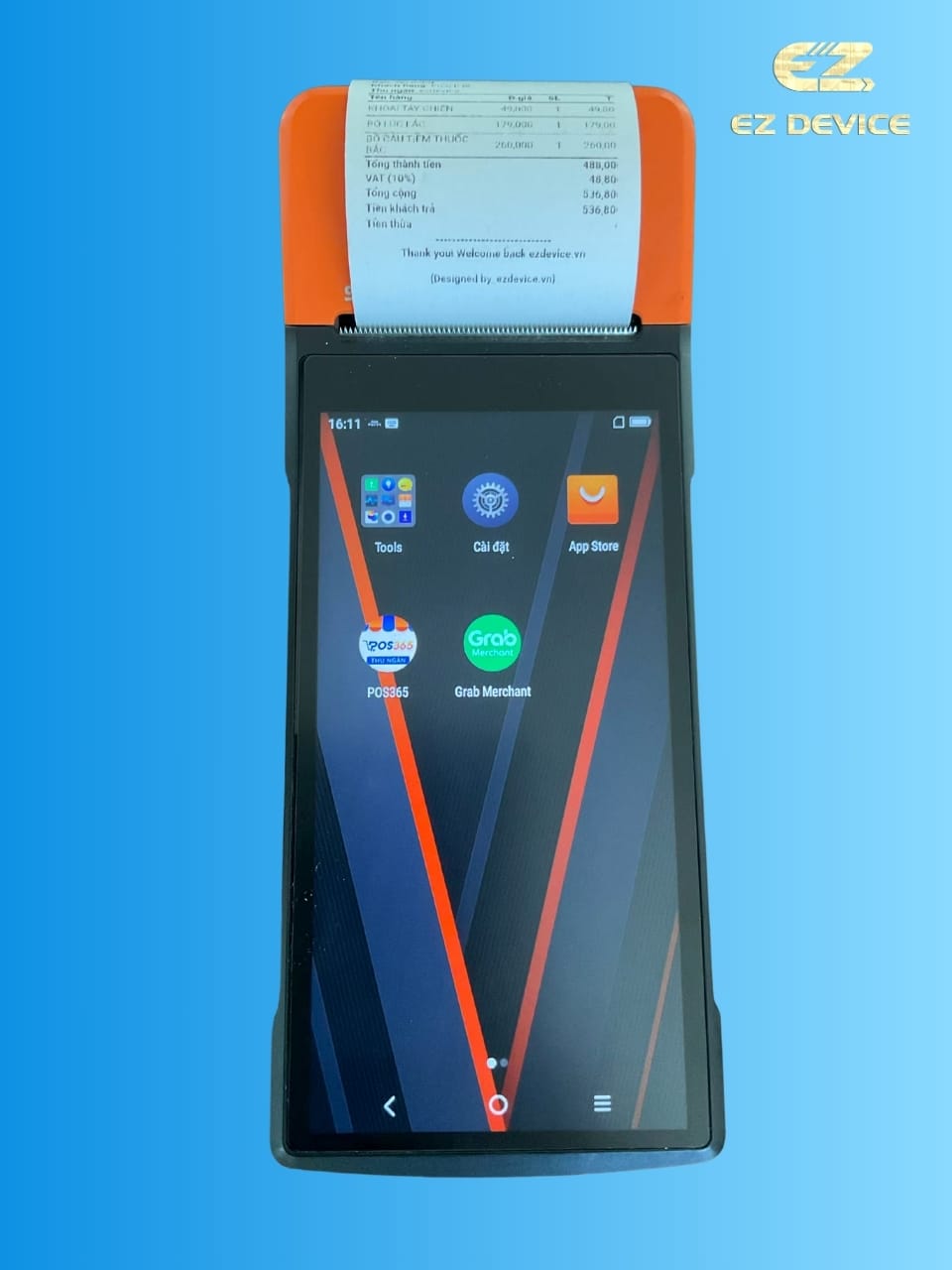 POS cầm tay cao cấp sunmi v2s Máy POS cầm tay cao cấp Sunmi V2s