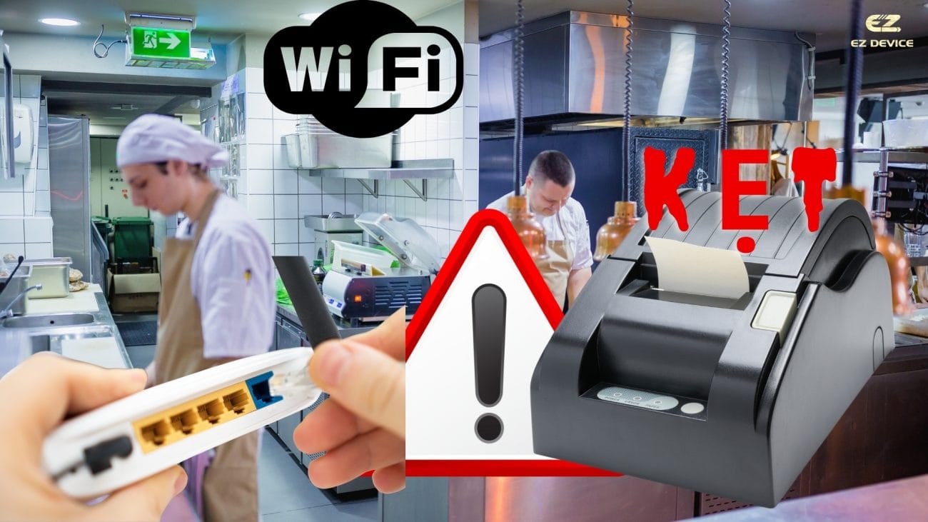 máy in bếp không in được phiếu