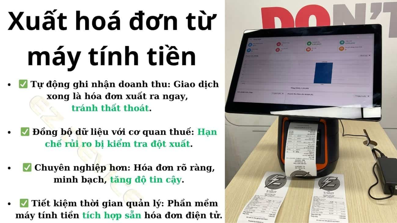 xuất hoá đơn từ máy tính tiền_ezdevice