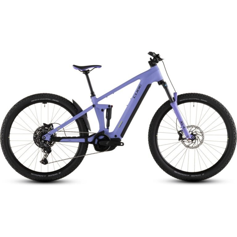 Fahrrad_Modell.png Modell Artikelnummer 4054571487568 Modelljahr 2026 Marke Cube Modell Stereo Hybrid ONE22 Pro 800 Hersteller Modell-Nr. 101150 Herstellerfarbe lucidlilac´n´lime EAN S: 4054571487568 M: 4054571487575 L: 4054571487582 XL: 4054571487599 Hersteller Artikel-Nr. S: 1011500079 M: 1011500077 L: 1011500072 XL: 1011500081 Kompass.svg Geeignet für Für wen Herren, Damen Disziplin MTB Einsatzgebiet (Terrain) Gelände Einsatzzweck Sport Allgemein.png Allgemein Typ E-Mountainbike Fullsuspension Besonderheiten Bosch Performance Upgrade: ready for 100 Nm Upgrade RAHMEN.png Rahmen Interne Kabelführung ja Form Diamant (hohes Oberrohr) Materialtyp Aluminium Bezeichnung Aluminum Superlite, Gravity Casting Technology, Efficient Comfort Control, FSP 4-Link, Agile Comfort Geometry, Boost 148, UDH™, Full Integrated Battery, Advanced Internal Cable Routing, Kickstand/Fender/Carrier Mounting Points, Integrated Seatclamp GABEL.png Gabel Marke SR Suntour Bezeichnung SR Suntour XCR34X 2CR Air, Tapered, 15x110mm, 120mm DAEMPFER.png Dämpfer Marke SR Suntour Bezeichnung SR Suntour EdgeX R 185x52.5mm, Rebound Adjust, Trunnion Mount MOTOR.png Motor Bezeichnung Bosch Drive Unit Performance Line CX max. 100Nm (BDU38) Motor Bosch Motor-Geschwindigkeit bis 25 km/h Position Mittelmotor (Tretlager) Akku.png Akku Position Voll-Integriert im Unterrohr (Intube) Bezeichnung Bosch PowerTube 800 Herausnehmbar? Ja Akkukapazität 800 wh Controller Bosch Purion 200 with Integrated Display Ladegerät Bosch 2A SCHALTUNG.png Schaltung Typ Kettenschaltung Schaltsystem mechanisch Marke Shimano Anzahl Gänge 1 Schaltwerk Shimano Cues RD-U6000-GS, 10-Speed Schalthebel Shimano Cues SL-U6000, Rapidfire-Plus ANTRIEB.png Antrieb Antriebsart Kette Kurbelsatz ACID MTB Hybrid Pro, 38T Zahnkranz / Kassette Shimano Cues CS-LG300, 11-48T Kette / Riemen KMC eGlide Kettenführung Reverse Flip-Guide E-Chain Guide, Direct Mount, I-Plate Pedale enthalten ja Bezeichnung Pedale ACID PP MTB Bremsen.png Bremsen Typ Scheibenbremse Marke Shimano Bezeichnung Shimano BR-MT420, Hydr. Disc Brake (203/203) LAUFRAEDER.png Laufräder Laufradgröße (Zoll) S: 27,5 M: 29 L: 29 XL: 29 Laufradsatz (Nabe, Speichen, Felgen) ACID PRO 30, 32/32 Spokes, 15x110mm/12x148mm, Tubeless Ready Reifen Schwalbe Smart Sam, Active, 2.6 COCKPIT.png Cockpit Lenker CUBE Rise Trail Bar 35 Vorbau CUBE Performance Stem E-MTB 35, FPI-Link Steuersatz ACROS AZF-1034, ICR (Integrated Cable Routing), Top Zero-Stack 1 1/2" (ZS 56mm), Bottom Zero-Stack 1 1/2" (ZS 56mm), X-Connect Interface Griffe ACID Hybrid Perform SATTEL.png Sattel Sattel ACID Venec EMTB Plus 145 Sattelstütze CUBE Dropper Post, Handlebar Lever, Internal Cable Routing, 31.6mm Masse.svg Maße Gewicht 26,8 kg Zulässiges Gesamtgewicht / max. Traglast 150 kg