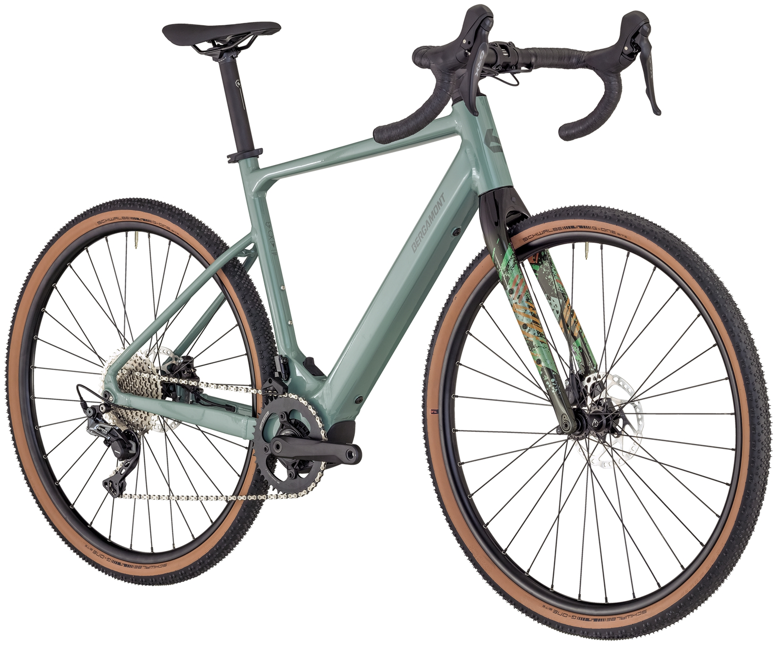 Bergamont E-Grandurance 7 shiny rainy green